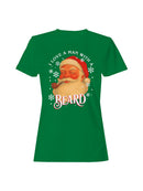 Santa Claus Beard Love Design Women's T-shirt
