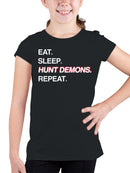 Demon Hunter Lifestyle Motto Youth's T-shirt