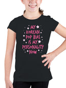 K-Pop Bias Personality Statement Youth's T-shirt