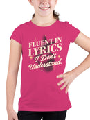 Fluent in Lyrics and Stars Youth's T-shirt