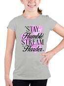 Stay Humble Stream Harder Youth's T-shirt