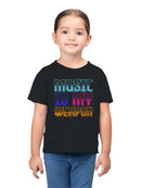 Music Is My Weapon Retro Design Toddler's T-shirt
