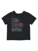 Stan Stream Repeat Graphic Design Toddler's T-shirt