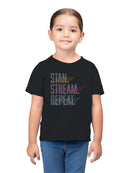 Stan Stream Repeat Graphic Design Toddler's T-shirt