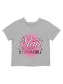 Empowerment Slogan Retro Style Toddler's T-shirt