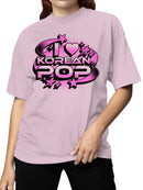 I Love Korean Pop Stars Design Women's T-shirt