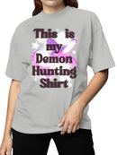 Demon Hunting Butterfly Stars Women's T-shirt