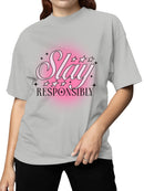 Empowerment Slogan Retro Style Women's T-shirt
