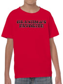 Grandma's Favorite Graphic Art Youth's T-shirt