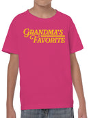 Grandma’s Favorite Colorful Design Youth's T-shirt