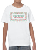 Grandma's Favorite Cross Stitch Youth's T-shirt