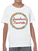 Grandma's Favorite Floral Design Youth's T-shirt