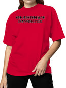 Grandma's Favorite Graphic Art Women's T-shirt