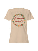 Grandma's Favorite Floral Design Women's T-shirt