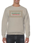 Grandma's Favorite Cross Stitch Men's Sweatshirt