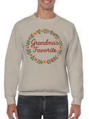 Grandma's Favorite Floral Design Men's Sweatshirt