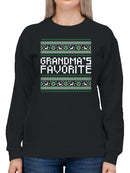Grandma’s Favorite Holiday Design Women's Sweatshirt