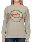 Grandma's Favorite Floral Design Women's Sweatshirt