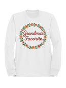 Grandma's Favorite Floral Design Women's Sweatshirt