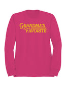 Grandma’s Favorite Colorful Design Women's Sweatshirt