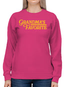 Grandma’s Favorite Colorful Design Women's Sweatshirt