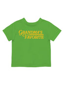 Grandma’s Favorite Colorful Design Toddler's T-shirt
