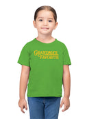 Grandma’s Favorite Colorful Design Toddler's T-shirt