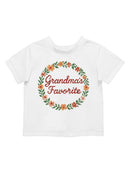 Grandma's Favorite Floral Design Toddler's T-shirt
