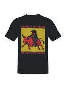 Respect My Space Cowboy Graphic Men's T-shirt