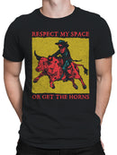 Respect My Space Cowboy Graphic Men's T-shirt