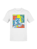 Cozy Raccoon Café Art Print Men's T-shirt