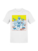 Reflective Raccoon in the Park Men's T-shirt