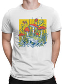 Enchanted Frog and Mushrooms Men's T-shirt