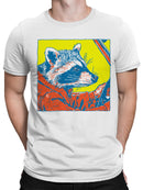 Raccoon Driver Retro Art Design Men's T-shirt
