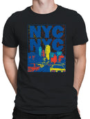 NYC Vibrant Cityscape Art Men's T-shirt