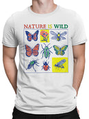Nature Is Wild: Insects & Flowers Men's T-shirt