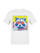 Cool Raccoon Pop Art Men's T-shirt