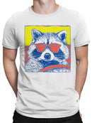 Cool Raccoon Pop Art Men's T-shirt