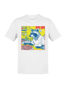 Pizza Night with Raccoon Men's T-shirt