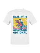 Reality Is Optional Dinosaur Cowboy Men's T-shirt