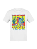 Bold San Antonio Texas Cactus Art Men's T-shirt