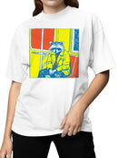 Raccoon Urban Vibes: Pop Art Women's T-shirt