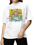 Enchanted Frog and Mushrooms Women's T-shirt