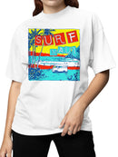 Surf Maui Retro Beach Vibes Women's T-shirt
