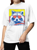 Cool Raccoon Pop Art Women's T-shirt