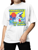 Dinosaur Roar: Lost WiFi Adventure Women's T-shirt