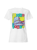 Rome Italy Vibrant Colosseum Art Women's T-shirt