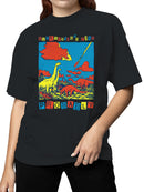 Dinosaurs Watching Meteor: Everything's Fine Women's T-shirt