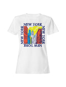 Colorful New York Cityscape Art Women's T-shirt