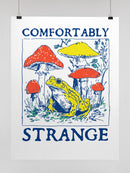 Comfortably Strange Frog Art UN Poster